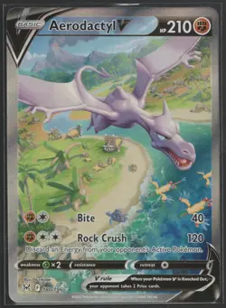 Aerodactyl V (Alternate Full Art) 180/196 Swsh11: Lost Origin Holo Pokemon TCG - Image 1