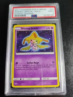 Shining Jirachi PSA 9 2017 Pokemon S&M Holo Shining Legends Rare 42/73 - Image 1