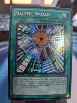 YuGiOh! Malefic World YMP1-EN008 Secret Rare 1st Ed LP - Image 1