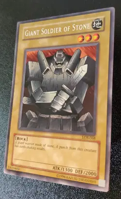 Yu-Gi-Oh! Giant Soldier of Stone LOB-068 The Legend of Blue Eyes White Dragon NM - Image 3