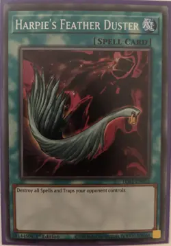 YuGiOh Harpie's Feather Duster Super Rare 1st Edition EGS1-EN022 - Image 1