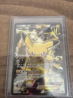 Pokemon Pikachu EX XY124 Black Star Promo 2016 Holo Card TCG - Image 1