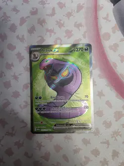 Pokemon Arbok EX Trading Card Near Mint Condition Scarlet and Violet 151 185/165 - Image 1