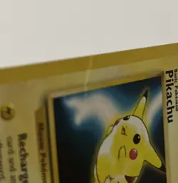 Pikachu Rare Pokemon Card Vintage 1999 #4 Black Star Movie Promo - Image 3