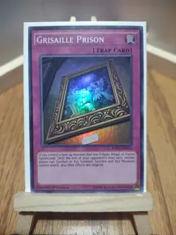 Yu-Gi-Oh Card TCG Grisaille Prison Fusion Enforcers FUEN-EN059 1st Ed Super Rare - Image 1