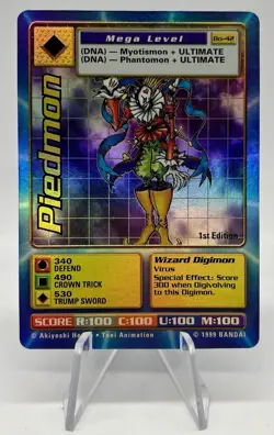 Digimon - Piedmon Bo-42 - 1st Edition Holo Foil Series 2 Mega Level Vtg Card - Image 1