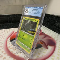 Bulbasaur Black Star Promos SM198 Det Pikachu Pokemon Card Holo Promo CGC 8.5 NM - Image 3