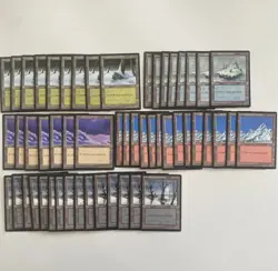 Magic The Gathering Snow-covered Lands Ice age X 53 - Image 1