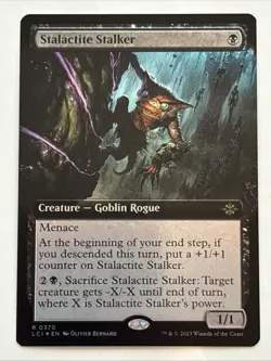MTG The Lost Caverns of Ixalan Stalactite Stalker Extended Art Foil 0370 NM Rare - Image 1
