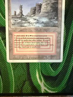 Magic the Gathering Plateau Dual Land Revised Edition - Image 2