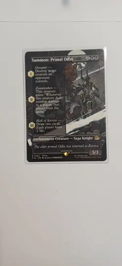 Summon: Primal Odin | Borderless | MTG | FIN | Near Mint | English EN - Image 1