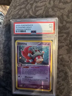 Pokemon 2005 EX Unseen Forces Slowking #14/115 Holo PSA 7 - Image 1