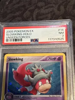 Pokemon 2005 EX Unseen Forces Slowking #14/115 Holo PSA 7 - Image 5