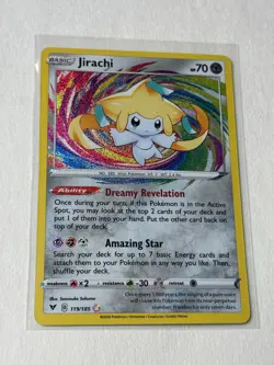 Pokemon TCG Jirachi 119/185 Amazing Rare Sword & Shield: Vivid Voltage NM - Image 1