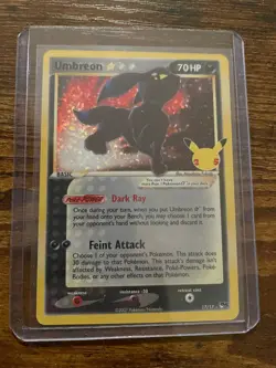 Umbreon Gold Star - Celebrations: Classic Collection Holo - 17/17 Pokemon NM TCG - Image 1