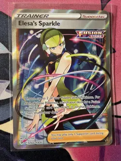 Pokemon TCG Elesa's Sparkle Fusion Strike 260/264 Holo Full Art Ultra Rare - Image 1