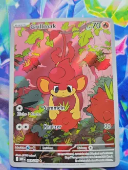 Pokemon Karte: Grillmak 099/086 Weisse Flammen Near Mint Deutsch IR - Image 1