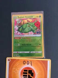 Pokemon TCG Radiant Venusaur Pokemon GO 004/078 Holo Radiant Rare - Image 1