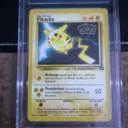 Pokemon TCG Pikachu #4 Black Star Promo WOTC Mewtwo Strikes Back CGC GEM MINT 10 - Image 2
