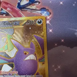 Pokemon Team Rocket's Crobat EX 242/182 DRI EN Gold Rare NM Pack Fresh - Image 3