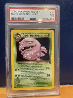 Psa 7 Pokemon TCG Dark Weezing Team Rocket 14 Holo Unlimited Holo Rare - Image 1