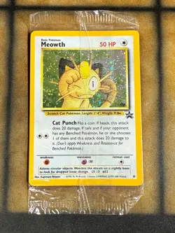 Pokemon Meowth Holo #10 Black Star Promo Gameboy GB Exclusive Year 2000 Sealed - Image 1