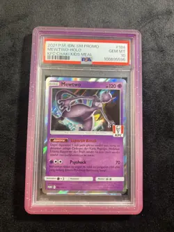 PSA 10 MEWTWO 184/SM-P - KFC Indonesian Kids Meal Holo Promo 2021 Pokemon PSA 10 - Image 1