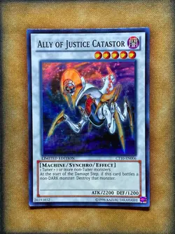 Yugioh Ally Of Justice Catastor CT10-EN006 Super Rare Limited Edition NM - Image 1