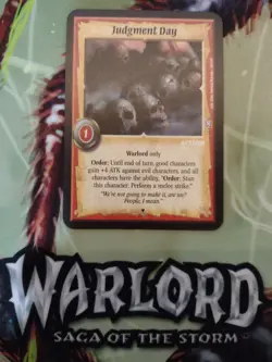 Warlord Saga of the Storm - Judgment Day - 4E Era Promo Action Card - Image 1