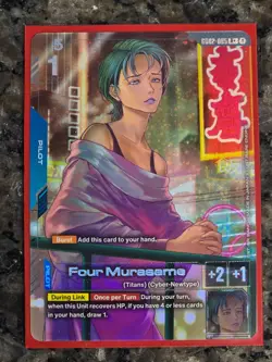 Gundam TCG Card Game Dual Impact GD02-085 R+ Four Murasame Alt Art Rare NM - Image 1