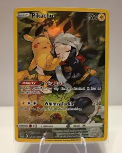 Pokemon Pikachu TG05/TG30 Lost Origin Trainer Gallery Holo Card Full Art - Image 1