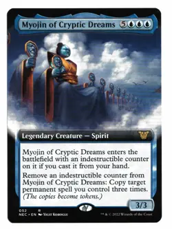 MTG Card: Myojin of Cryptic Dreams #052 Extended Art NEC Rare! NM - Image 1