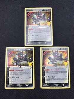 Lot Of 3 Greninja Gold Star SWSH144 Pokemon Celebrations Promo Card Nm - Image 1