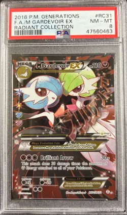 PSA 8 M Gardevoir EX RC31/RC32 Generations Radiant Collection Pokemon Card - Image 1