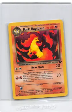 DARK RAPIDASH 44/82 - UNCOMMON - Team Rocket - VINTAGE WOTC Pokemon Card - LP - Image 1