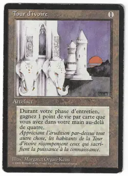 ►Magic-Style◄ MTG - Ivory Tower - French Revised FBB - Played - Image 1