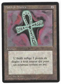 ►Magic-Style◄ MTG - Ankh of Mishra - French Revised FBB - Good/Played - Image 1