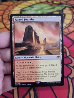 Sacred Foundry Edge of Eternities MTG MINT - Image 1