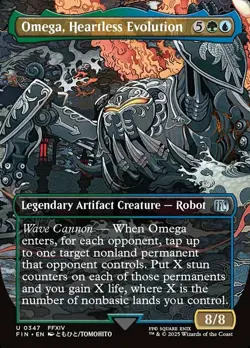 MTG Omega, Heartless Evolution - Foil - Borderless NM-Mint Final Fantasy - Image 1