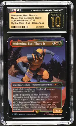 WOLVERINE, BEST THERE IS Secret Lair Foil Marvel CGC Pristine 10 MTG - Image 1