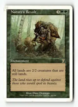 MTG Nature's Revolt - 7th Edition Heavily Played English - Image 1