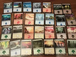 Magic The Gathering Old Basic Lands Huge Bulk Lot - Image 2