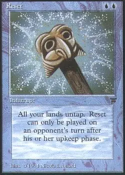 1 x Reset - Legends - Heavy Play - MTG - Image 1