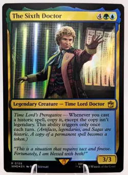 The Sixth Doctor | FOIL | Showcase | Doctor WHO | MTG EDH | Unplayed NM-MINT - Image 1