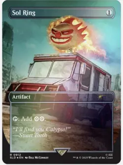 MTG Secret Lair PlayStation Twisted Metal Sol Ring Rainbow Foil Edition Presale - Image 1