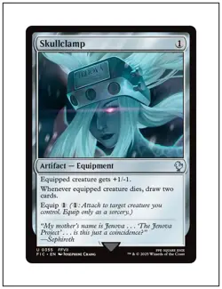 1x Skullclamp, Final Fantasy Commander, Magic MTG NM - Image 1