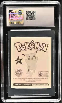 CGC 10 Moltres 146 Merlin Series 1 1998 Pokemon Card - Image 2