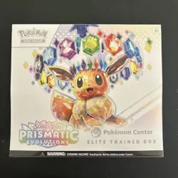 Prismatic Evolutions Pokemon Center Elite Trainer Box PC ETB Factory Sealed - Image 1