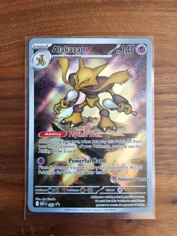 Alakazam 009 Black Star Promo POKEMON CENTER STAMPED Pokemon MEGA EVOLUTION NM - Image 1