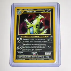 Pokemon Tyranitar 12/75 Neo Discovery First Edition Holo LP - Image 1